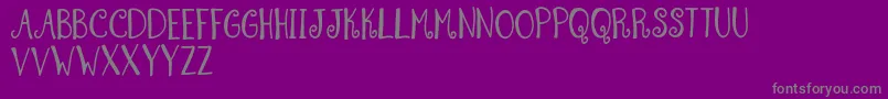 SummerSwirlDemo Font – Gray Fonts on Purple Background