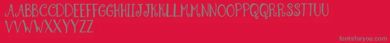 SummerSwirlDemo Font – Gray Fonts on Red Background