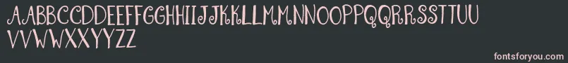 SummerSwirlDemo Font – Pink Fonts on Black Background