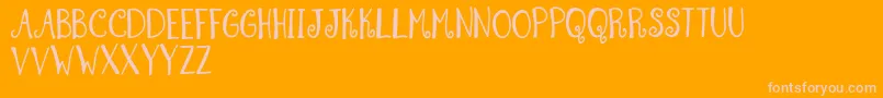 SummerSwirlDemo Font – Pink Fonts on Orange Background