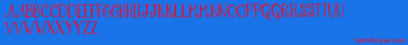 SummerSwirlDemo Font – Red Fonts on Blue Background