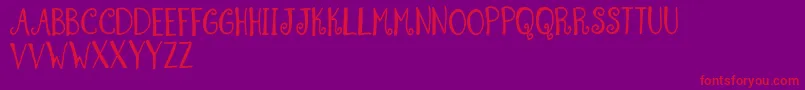 SummerSwirlDemo Font – Red Fonts on Purple Background