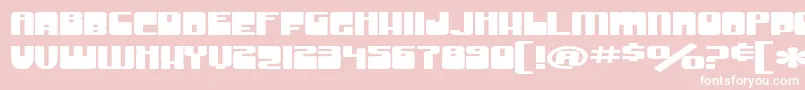 フォントSfGrooveMachineExtupright – ピンクの背景に白い文字
