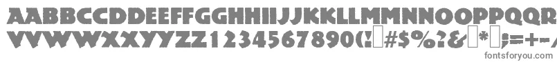 Czcionka P850DecoRegular – szare czcionki na białym tle