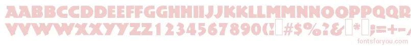 P850DecoRegular Font – Pink Fonts on White Background