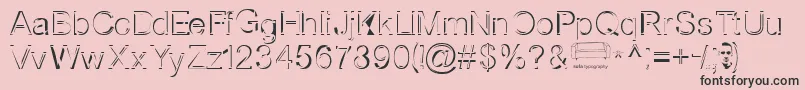 Nortws Font – Black Fonts on Pink Background