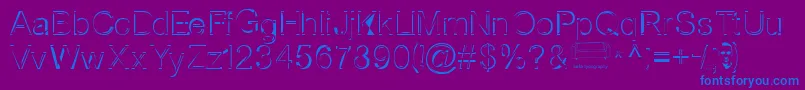 Nortws Font – Blue Fonts on Purple Background