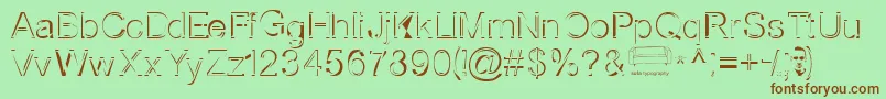 Nortws Font – Brown Fonts on Green Background