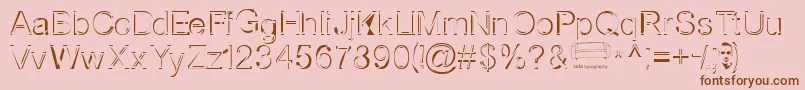 Nortws Font – Brown Fonts on Pink Background