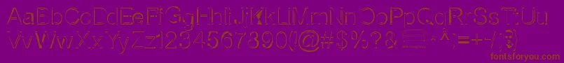 Nortws Font – Brown Fonts on Purple Background