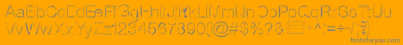 Nortws Font – Gray Fonts on Orange Background