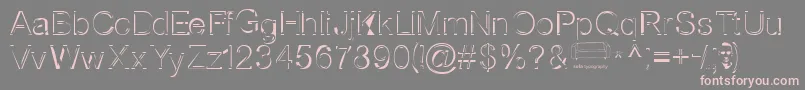 Nortws Font – Pink Fonts on Gray Background