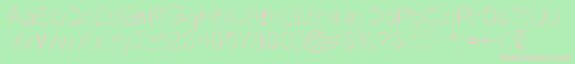 Nortws Font – Pink Fonts on Green Background