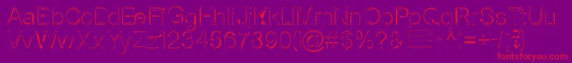 Nortws Font – Red Fonts on Purple Background