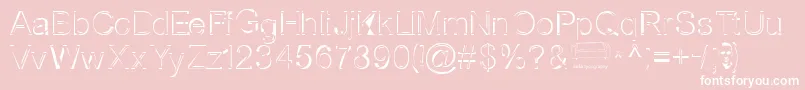 Nortws Font – White Fonts on Pink Background