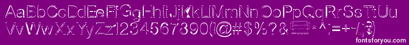 Nortws Font – White Fonts on Purple Background