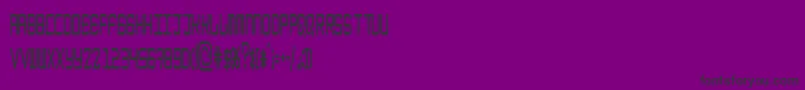 EpicenterBoldthin Font – Black Fonts on Purple Background