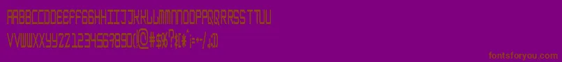 Шрифт EpicenterBoldthin – коричневые шрифты на фиолетовом фоне