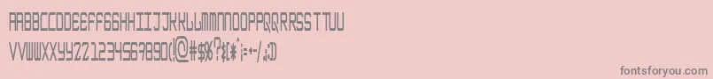 フォントEpicenterBoldthin – ピンクの背景に灰色の文字