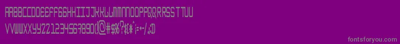 EpicenterBoldthin Font – Gray Fonts on Purple Background