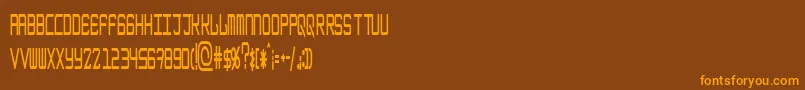 Шрифт EpicenterBoldthin – оранжевые шрифты на коричневом фоне