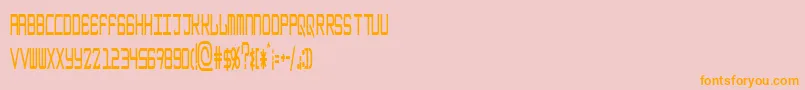 EpicenterBoldthin Font – Orange Fonts on Pink Background