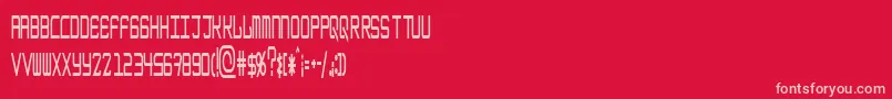 EpicenterBoldthin Font – Pink Fonts on Red Background