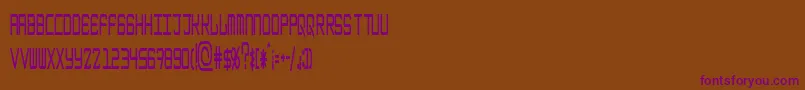 EpicenterBoldthin Font – Purple Fonts on Brown Background