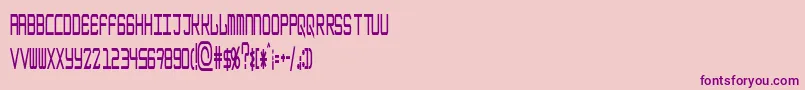 EpicenterBoldthin-Schriftart – Violette Schriften auf rosa Hintergrund