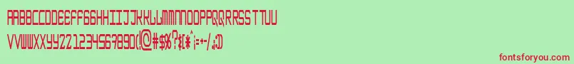 EpicenterBoldthin Font – Red Fonts on Green Background