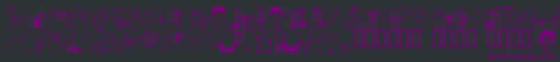 Boozb Font – Purple Fonts on Black Background
