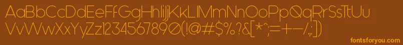 Шрифт Generica – оранжевые шрифты на коричневом фоне