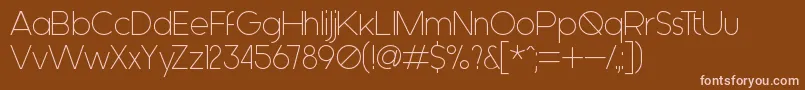 Generica Font – Pink Fonts on Brown Background
