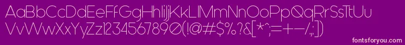 Generica Font – Pink Fonts on Purple Background