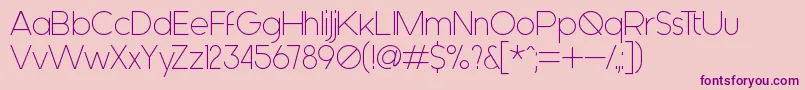 Generica Font – Purple Fonts on Pink Background