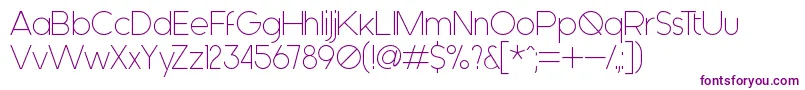 Generica Font – Purple Fonts on White Background