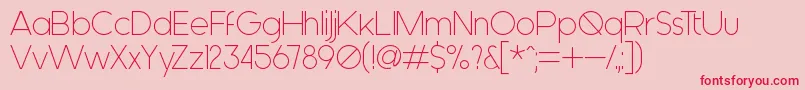 Шрифт Generica – красные шрифты на розовом фоне