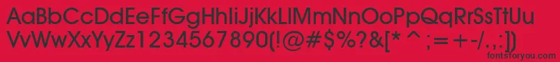 AvantGardeMedium Font – Black Fonts on Red Background