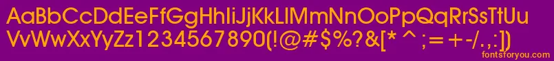 AvantGardeMedium Font – Orange Fonts on Purple Background