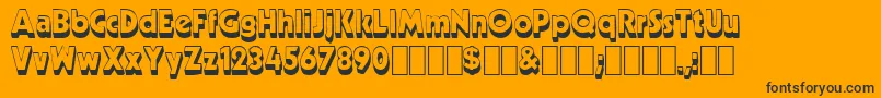 Neato1 Font – Black Fonts on Orange Background