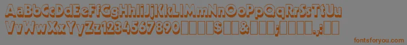 Neato1 Font – Brown Fonts on Gray Background