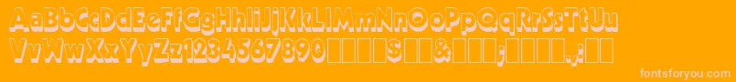 Neato1 Font – Pink Fonts on Orange Background