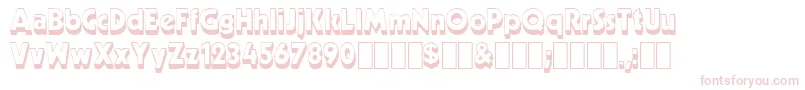 Neato1-Schriftart – Rosa Schriften auf weißem Hintergrund