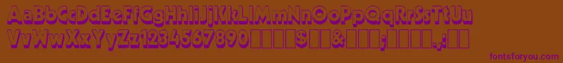 Neato1 Font – Purple Fonts on Brown Background