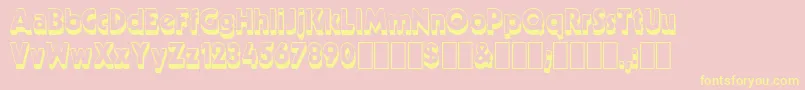 Neato1 Font – Yellow Fonts on Pink Background