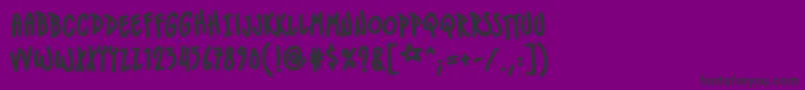 IndiestarbbBld Font – Black Fonts on Purple Background