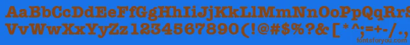 Шрифт AmtypewriteritcttРџРѕР»СѓР¶РёСЂРЅС‹Р№ – коричневые шрифты на синем фоне