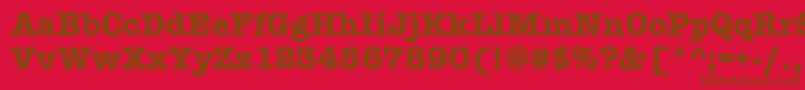 AmtypewriteritcttРџРѕР»СѓР¶РёСЂРЅС‹Р№ Font – Brown Fonts on Red Background