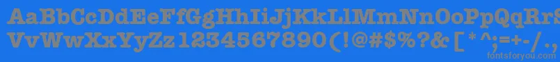 AmtypewriteritcttРџРѕР»СѓР¶РёСЂРЅС‹Р№ Font – Gray Fonts on Blue Background