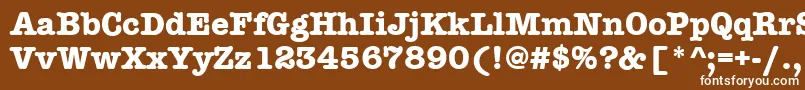 AmtypewriteritcttРџРѕР»СѓР¶РёСЂРЅС‹Р№ Font – White Fonts on Brown Background